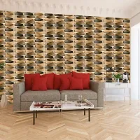 DeCorner - Self Adhesive Wallpaper for Walls (3DWoodBlock) Extra Large Size (300x40) Cm Wall Stickers for Bedroom | Wall Stickers for Living Room | Wall Stickers for Kitchen | Pack of-1-thumb3