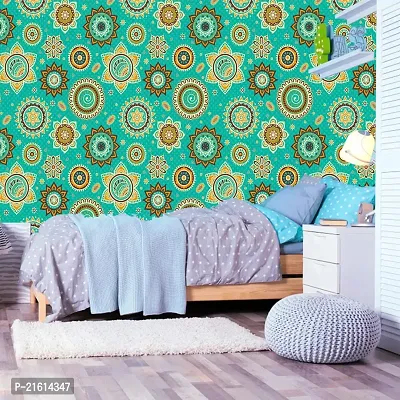 DeCorner - Self Adhesive Wallpaper for Walls (CreativeGreen) Extra Large Size (300x40) Cm Wall Stickers for Bedroom | Wall Stickers for Living Room | Wall Stickers for Kitchen | Pack of-1-thumb2