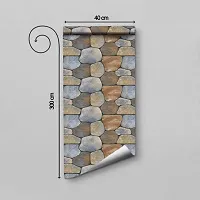 WALLWEAR - Self Adhesive Wallpaper For Walls And Wall Sticker For Home D&eacute;cor (MotaPatthar) Extra Large Size (300x40cm) 3D Wall Papers For Bedroom, Livingroom, Kitchen, Hall, Office Etc Decorations-thumb1