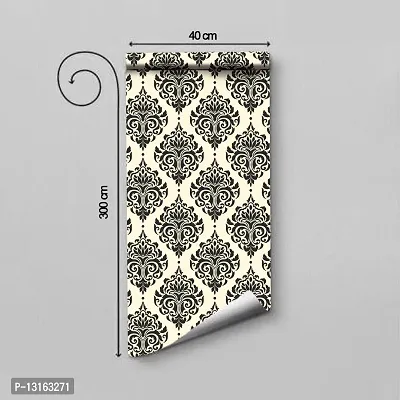 Self Adhesive Wallpapers (CrossTexture) Wall Stickers Extra Large (300x40cm) for Bedroom | Livingroom | Kitchen | Hall Etc-thumb2