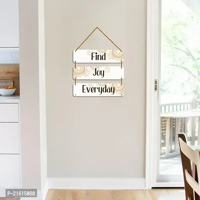 DeCorner Decorative Wooden Printed all Hanger | Wall Decor for Living Room | Wall Hangings for Home Decoration | Bedroom Wall Decor | Wooden Wall Hangings Home.(Find Joy Everyday)-thumb5