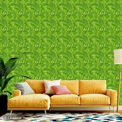 Self Adhesive Wallpapers (GreenPatti) Wall Stickers Extra Large (300x40cm) for Bedroom | Livingroom | Kitchen | Hall Etc-thumb4