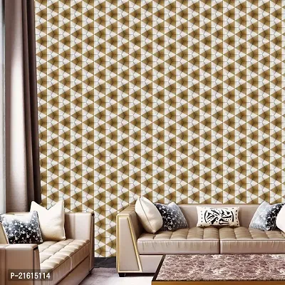 DeCorner - Self Adhesive Wallpaper for Walls (YellowWhiteTriangle) Extra Large Size (300x40) Cm Wall Stickers for Bedroom | Wall Stickers for Living Room | Wall Stickers for Kitchen | Pack of-1-thumb3