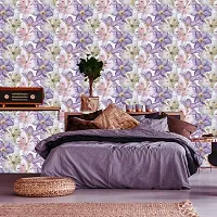 DeCorner - Self Adhesive Wallpaper for Walls (PurpleFlower) Extra Large Size (300x40) Cm Wall Stickers for Bedroom | Wall Stickers for Living Room | Wall Stickers for Kitchen | Pack of-1-thumb4