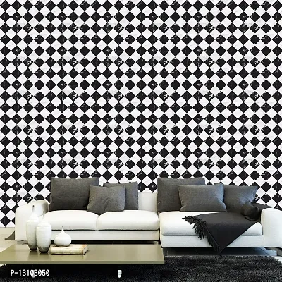 WALLWEAR - Self Adhesive Wallpaper For Walls And Wall Sticker For Home D&eacute;cor (ChessMarble) Extra Large Size (300x40cm) 3D Wall Papers For Bedroom, Livingroom, Kitchen, Hall, Office Etc Decorations-thumb4