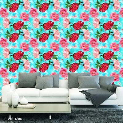 DeCorner - Self Adhesive Wallpaper for Walls (Bluish Garden) Extra Large Size (300x40) Cm Wall Stickers for Bedroom | Wall Stickers for Living Room | Wall Stickers for Kitchen | Pack of-1-thumb4