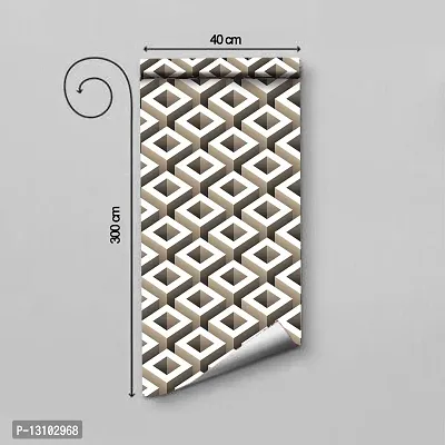 WALLWEAR - Self Adhesive Wallpaper For Walls And Wall Sticker For Home D&eacute;cor (3DCubes) Extra Large Size (300x40cm) 3D Wall Papers For Bedroom, Livingroom, Kitchen, Hall, Office Etc Decorations-thumb2