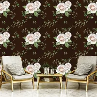 DeCorner - Self Adhesive Wallpaper for Walls (Dark White Rose) Extra Large Size (300x40) Cm Wall Stickers for Bedroom | Wall Stickers for Living Room | Wall Stickers for Kitchen | Pack of-1-thumb4