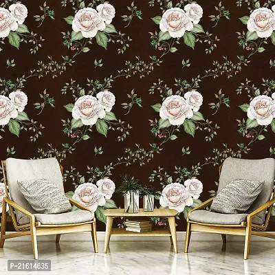 DeCorner - Self Adhesive Wallpaper for Walls (Dark White Rose) Extra Large Size (300x40) Cm Wall Stickers for Bedroom | Wall Stickers for Living Room | Wall Stickers for Kitchen | Pack of-1-thumb5