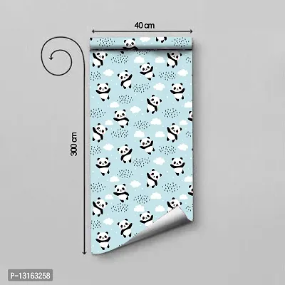 Self Adhesive Wallpapers (CloudPanda) Wall Stickers Extra Large (300x40cm) for Bedroom | Livingroom | Kitchen | Hall Etc-thumb2