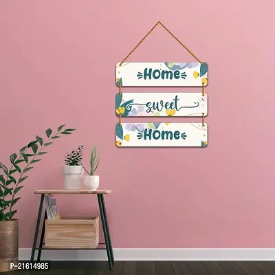 DeCorner Decorative Wooden Printed all Hanger | Wall Decor for Living Room | Wall Hangings for Home Decoration | Bedroom Wall Decor | Wooden Wall Hangings Home.(Home Sweet Home)-thumb2