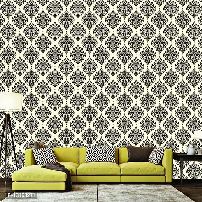 Self Adhesive Wallpapers (CrossTexture) Wall Stickers Extra Large (300x40cm) for Bedroom | Livingroom | Kitchen | Hall Etc-thumb3