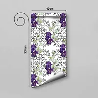 DeCorner - Self Adhesive Wallpaper for Walls (Flower Meadow) Extra Large Size (300x40) Cm Wall Stickers for Bedroom | Wall Stickers for Living Room | Wall Stickers for Kitchen | Pack of-1-thumb1
