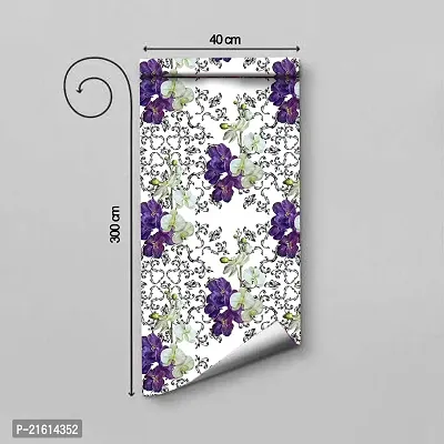 DeCorner - Self Adhesive Wallpaper for Walls (Flower Meadow) Extra Large Size (300x40) Cm Wall Stickers for Bedroom | Wall Stickers for Living Room | Wall Stickers for Kitchen | Pack of-1-thumb2