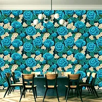 DeCorner - Self Adhesive Wallpaper for Walls (BlueRose) Extra Large Size (300x40) Cm Wall Stickers for Bedroom | Wall Stickers for Living Room | Wall Stickers for Kitchen | Pack of-1-thumb4