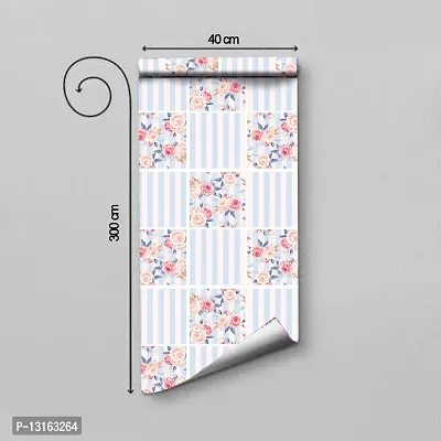 Self Adhesive Wallpapers (CollageFlower) Wall Stickers Extra Large (300x40cm) for Bedroom | Livingroom | Kitchen | Hall Etc-thumb2