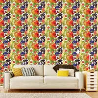 DeCorner - Self Adhesive Wallpaper for Walls (AppleGrapes) Extra Large Size (300x40) Cm Wall Stickers for Bedroom | Wall Stickers for Living Room | Wall Stickers for Kitchen | Pack of-1-thumb2