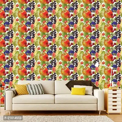 DeCorner - Self Adhesive Wallpaper for Walls (AppleGrapes) Extra Large Size (300x40) Cm Wall Stickers for Bedroom | Wall Stickers for Living Room | Wall Stickers for Kitchen | Pack of-1-thumb3