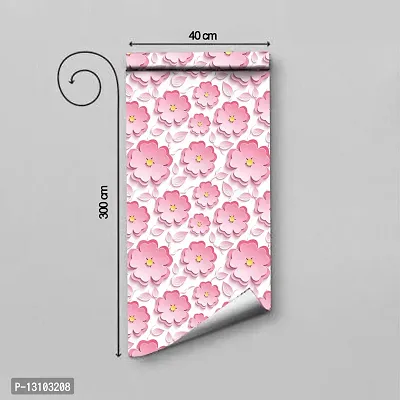 WALLWEAR - Self Adhesive Wallpaper For Walls And Wall Sticker For Home D&eacute;cor (LovelyPinkFool) Extra Large Size (300x40cm) 3D Wall Papers For Bedroom, Livingroom, Kitchen, Hall, Office Etc Decorations-thumb2