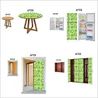 Self Adhesive Wallpapers (3DGreenLeaf) Wall Stickers Extra Large (300x40cm) for Bedroom | Livingroom | Kitchen | Hall Etc-thumb4