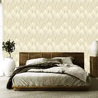 DeCorner - Self Adhesive Wallpaper for Walls (GoldenPipleLeaf) Extra Large Size (300x40) Cm Wall Stickers for Bedroom | Wall Stickers for Living Room | Wall Stickers for Kitchen | Pack of-1-thumb1