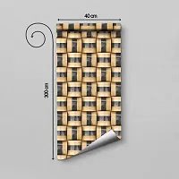 DeCorner - Self Adhesive Wallpaper for Walls (WoodSqaure) Extra Large Size (300x40) Cm Wall Stickers for Bedroom | Wall Stickers for Living Room | Wall Stickers for Kitchen | Pack of-1-thumb1