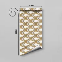 Self Adhesive Wallpapers (3DAngles) Wall Stickers Extra Large (300x40cm) for Bedroom | Livingroom | Kitchen | Hall Etc-thumb1