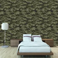 Self Adhesive Wallpapers (ArmyTexture) Wall Stickers Extra Large (300x40cm) for Bedroom | Livingroom | Kitchen | Hall Etc-thumb2