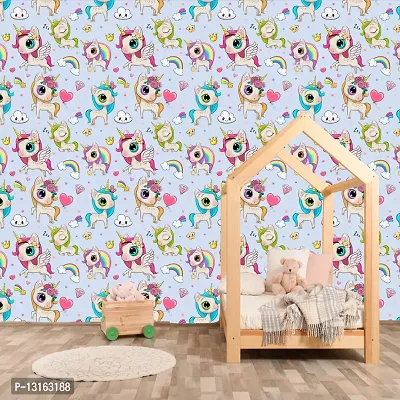 Self Adhesive Wallpapers (BabyUnicorn) Wall Stickers Extra Large (300x40cm) for Bedroom | Livingroom | Kitchen | Hall Etc-thumb4