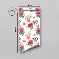 DeCorner - Self Adhesive Wallpaper for Walls (Beautiful Rose) Extra Large Size (300x40) Cm Wall Stickers for Bedroom | Wall Stickers for Living Room | Wall Stickers for Kitchen | Pack of-1-thumb1