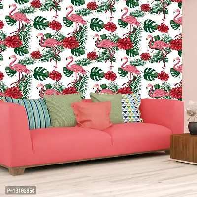 WALLWEAR - Self Adhesive Wallpaper For Walls And Wall Sticker For Home D&eacute;cor (SwanFlower) Extra Large Size (300x40cm) 3D Wall Papers For Bedroom, Livingroom, Kitchen, Hall, Office Etc Decorations-thumb4