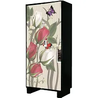 Self Adhesive Almirah Stickers, Wall Stickers, Decorative Sticker Wallpaper for Home Wardrobe Doors (DayRoseFlyAlmira) PVC Vinyl Size Large (39 x 84 Inch)-thumb3