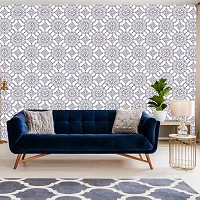 Self Adhesive Wallpapers (GeometricPhool) Wall Stickers Extra Large (300x40cm) for Bedroom | Livingroom | Kitchen | Hall Etc-thumb3