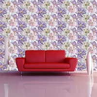 DeCorner - Self Adhesive Wallpaper for Walls (PurpleFlower) Extra Large Size (300x40) Cm Wall Stickers for Bedroom | Wall Stickers for Living Room | Wall Stickers for Kitchen | Pack of-1-thumb3