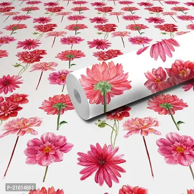 DeCorner - Self Adhesive Wallpaper for Walls (Daisy Flower) Extra Large Size (300x40) Cm Wall Stickers for Bedroom | Wall Stickers for Living Room | Wall Stickers for Kitchen | Pack of-1