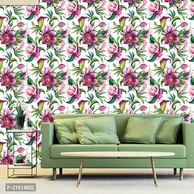 DeCorner - Self Adhesive Wallpaper for Walls (LillyFlower) Extra Large Size (300x40) Cm Wall Stickers for Bedroom | Wall Stickers for Living Room | Wall Stickers for Kitchen | Pack of-1-thumb5