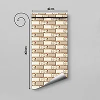 DeCorner - Self Adhesive Wallpaper for Walls (FloralBrick) Extra Large Size (300x40) Cm Wall Stickers for Bedroom | Wall Stickers for Living Room | Wall Stickers for Kitchen | Pack of-1-thumb3