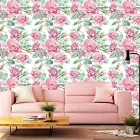 DeCorner - Self Adhesive Wallpaper for Walls (Big Rose) Extra Large Size (300x40) Cm Wall Stickers for Bedroom | Wall Stickers for Living Room | Wall Stickers for Kitchen | Pack of-1-thumb2