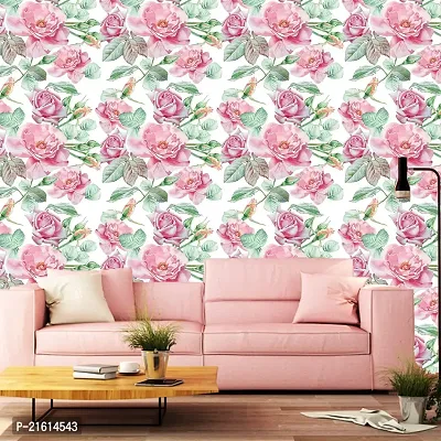 DeCorner - Self Adhesive Wallpaper for Walls (Big Rose) Extra Large Size (300x40) Cm Wall Stickers for Bedroom | Wall Stickers for Living Room | Wall Stickers for Kitchen | Pack of-1-thumb3