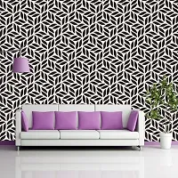 DeCorner - Self Adhesive Wallpaper for Walls (BlackWhiteLeaf) Extra Large Size (300x40) Cm Wall Stickers for Bedroom | Wall Stickers for Living Room | Wall Stickers for Kitchen | Pack of-1-thumb4