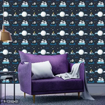 Self Adhesive Wallpapers (NightPanda) Wall Stickers Extra Large (300x40cm) for Bedroom | Livingroom | Kitchen | Hall Etc-thumb4