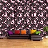 DeCorner - Self Adhesive Wallpaper for Walls (WineLeafFlower) Extra Large Size (300x40) Cm Wall Stickers for Bedroom | Wall Stickers for Living Room | Wall Stickers for Kitchen | Pack of-1-thumb1