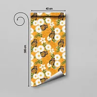 DeCorner - Self Adhesive Wallpaper for Walls (ButterflyWithSunflower) Extra Large Size (300x40) Cm Wall Stickers for Bedroom | Wall Stickers for Living Room | Wall Stickers for Kitchen | Pack of-1-thumb1