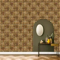 WALLWEAR - Self Adhesive Wallpaper For Walls And Wall Sticker For Home D&eacute;cor (BrownMate) Extra Large Size (300x40cm) 3D Wall Papers For Bedroom, Livingroom, Kitchen, Hall, Office Etc Decorations-thumb3