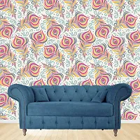 DeCorner - Self Adhesive Wallpaper for Walls (PeacockTexture) Extra Large Size (300x40) Cm Wall Stickers for Bedroom | Wall Stickers for Living Room | Wall Stickers for Kitchen | Pack of-1-thumb3