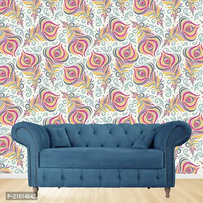 DeCorner - Self Adhesive Wallpaper for Walls (PeacockTexture) Extra Large Size (300x40) Cm Wall Stickers for Bedroom | Wall Stickers for Living Room | Wall Stickers for Kitchen | Pack of-1-thumb4