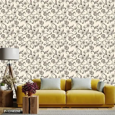 WALLWEAR - Self Adhesive Wallpaper For Walls And Wall Sticker For Home D&eacute;cor (PeachLeaf) Extra Large Size (300x40cm) 3D Wall Papers For Bedroom, Livingroom, Kitchen, Hall, Office Etc Decorations-thumb3