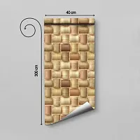 WALLWEAR - Self Adhesive Wallpaper For Walls And Wall Sticker For Home D&eacute;cor (PlyPiece) Extra Large Size (300x40cm) 3D Wall Papers For Bedroom, Livingroom, Kitchen, Hall, Office Etc Decorations-thumb1