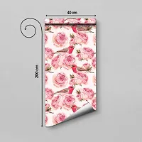 DeCorner Pack of 2 Wallpapers | Buy 1 Get 2 | Wallpaper for Wall Sticker for Kitchen Wallpaper for Drawing Room and | Wallpaper for Bedroom Self Adhesive Floral Wallpapers (Bird Flower)-thumb3