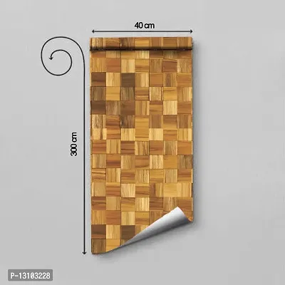 WALLWEAR - Self Adhesive Wallpaper For Walls And Wall Sticker For Home D&eacute;cor (MixWood) Extra Large Size (300x40cm) 3D Wall Papers For Bedroom, Livingroom, Kitchen, Hall, Office Etc Decorations-thumb2